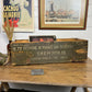 Rustic Wooden Ammo Box Reclaimed Vintage 1987 Farmhouse Decor Home Storage Crate