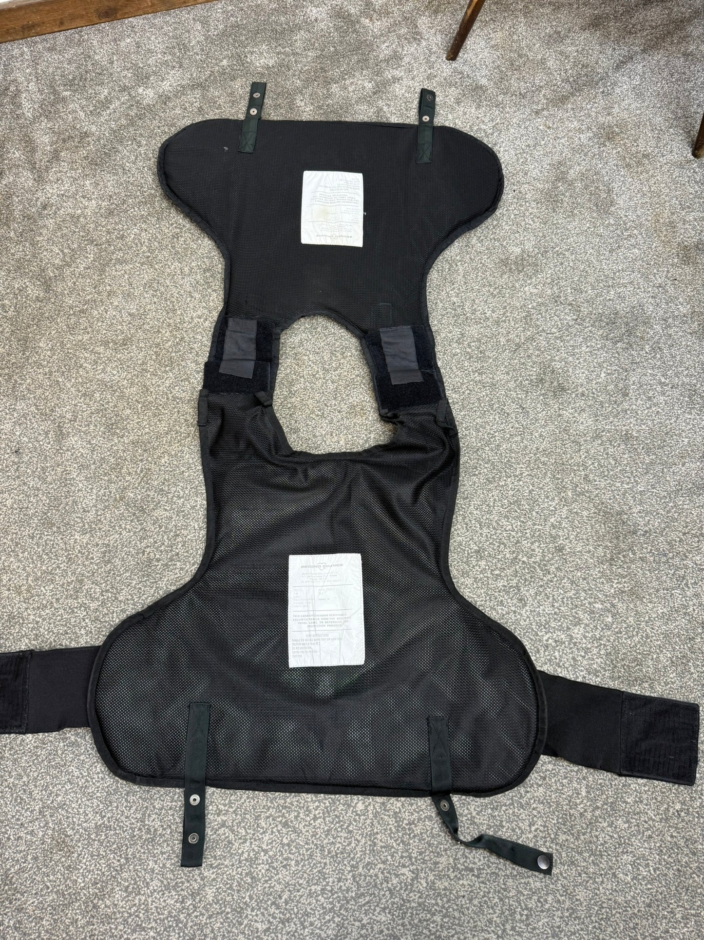 Ex Police Body Armour Stab Vest Bullet Proof Ballistic X Large Security Film