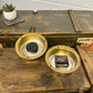 Vintage Brass Ships Barometer & Clock Nautical Marine Decor Display