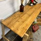 Rustic Industrial Small Wooden Table Top Vintage Desk Top Trestle Table Farmhouse Decor Chic