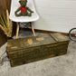 Rustic Industrial Wooden Ammo Crate Vintage Farmhouse Living Room Storage Coffee Table