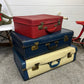 3x Vintage Suitcase Travel Trunk Boho Retro Industrial Decor Photo Prop Display