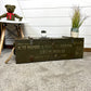 Vintage Wooden Ammo Chest Rustic Crate Storage Box Country Home Farmhouse Boho Decor