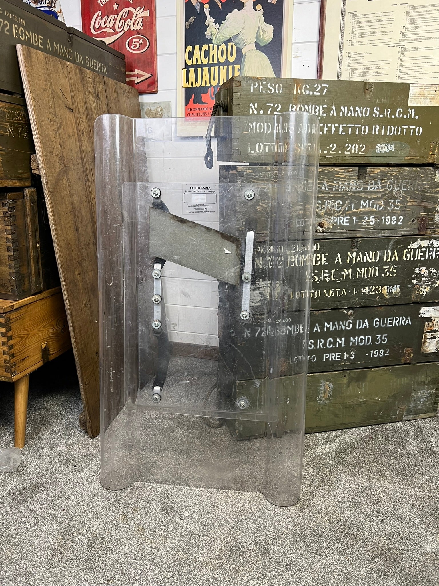 Ex British Police Riot Shield Wall Art Display LARP Role Play Games Fi ...