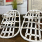 Vintage Military Snowshoes 1980's Rustic Army Trapper Snow Shoes Ski Decor