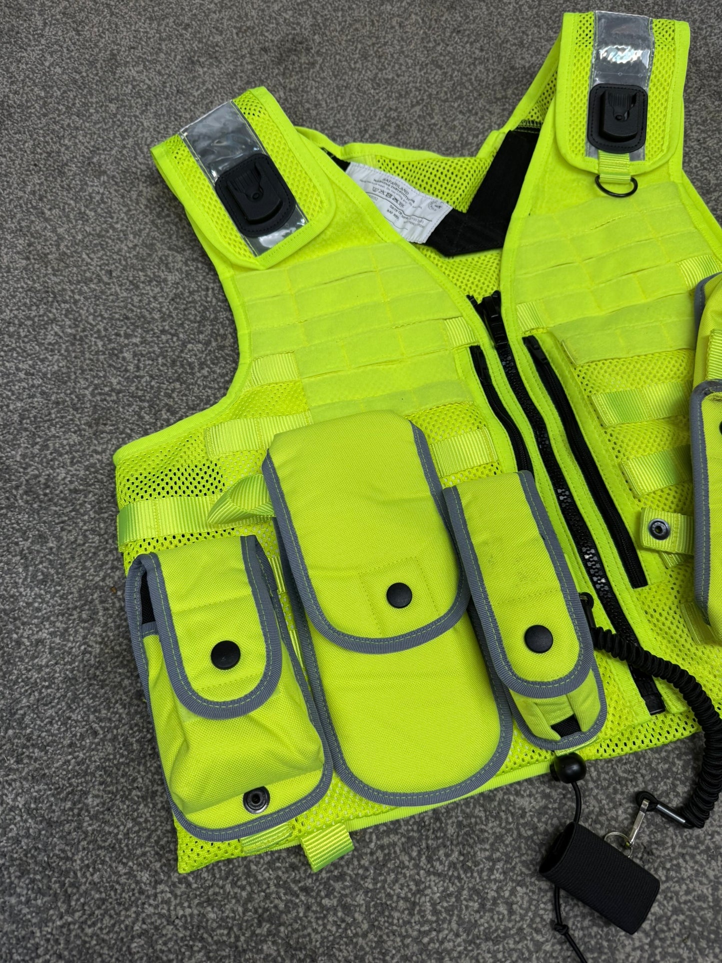 Ex Police Hi Vis Safariland Vest Molle Tactical Utility Security Vest XXL - VGC
