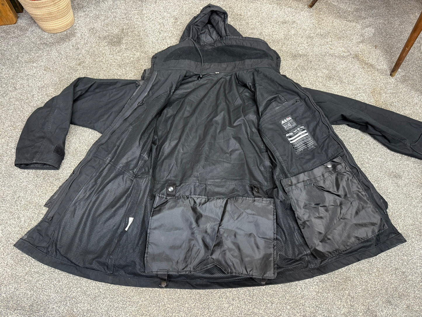 Arktis Avenger Black Ripstop Combat Smock Ex Police Jacket Coat Security