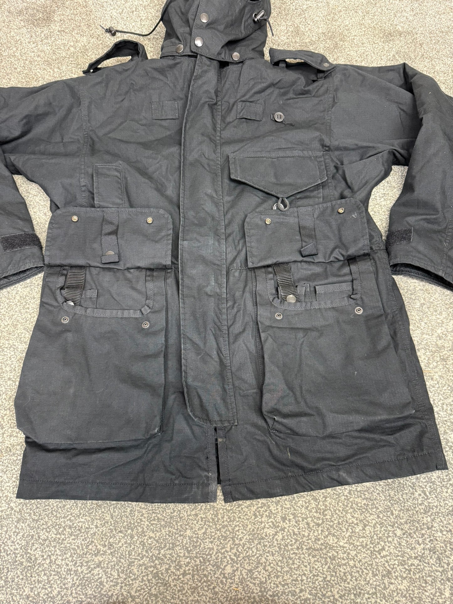 Arktis Avenger Black Ripstop Combat Smock Ex Police Jacket Coat Security