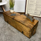 Rustic Wooden Storage Chest Reclaimed Vintage Ammo Box Blanket Toy Box Country Boho Decor