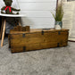 Rustic Wooden Storage Chest Reclaimed Vintage Ammo Box Blanket Toy Box Country Boho Decor