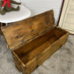 Rustic Wooden Storage Chest Reclaimed Vintage Ammo Box Blanket Toy Box Country Boho Decor