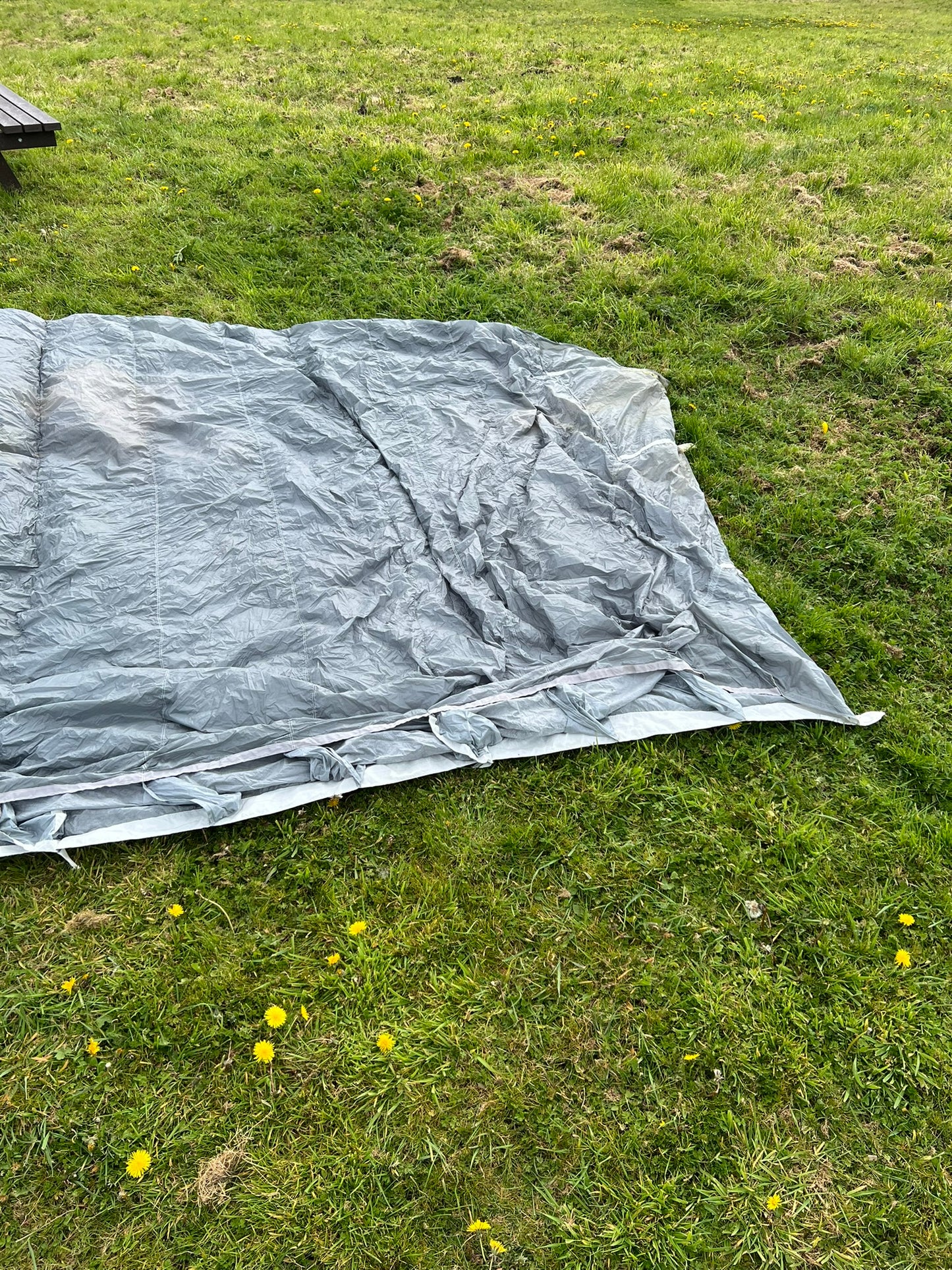 Ex Military Parachute Cut Off & Drogue Chute Photo Prop Army Display Bushcraft Canopy Material