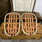 Vintage Army Snowshoes Arctic Trapper Shoes Skis Chalet Decor 1980's Ski Display