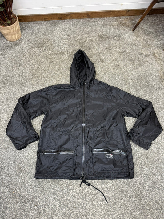 Arktis A310 V1 Black Rainshield Jacket Coat Ripstop Waterproof Lightweight Security Dog Walking Hiking