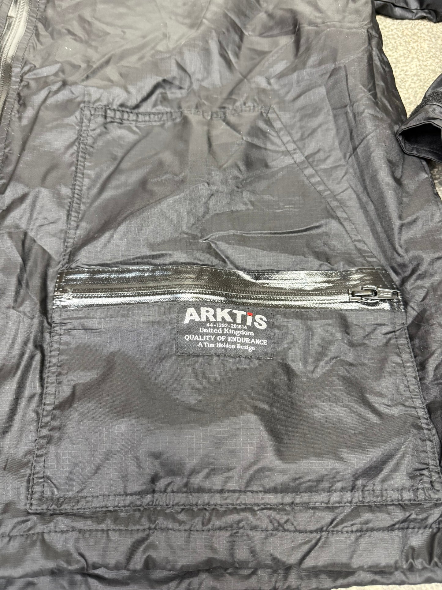Arktis A310 V1 Black Rainshield Jacket Coat Ripstop Waterproof Lightweight Security Dog Walking Hiking