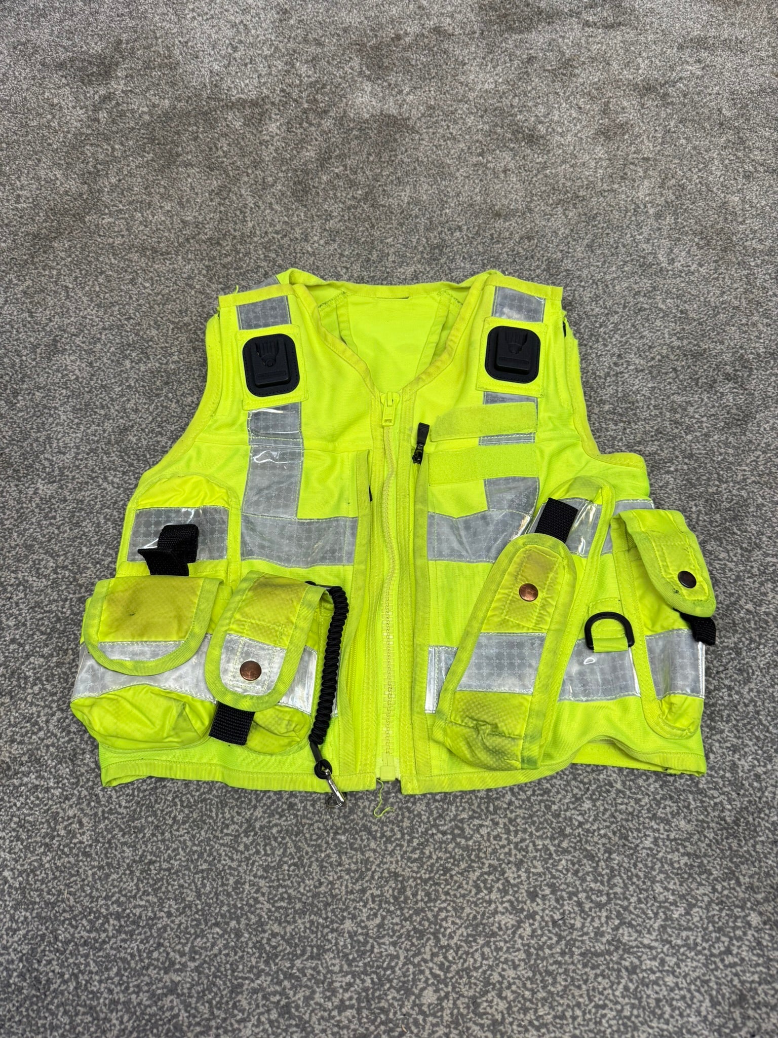 Ex Police Hi Vis Tac Vest Equipment Utility Vest SMALL Patrol SIA Secu ...