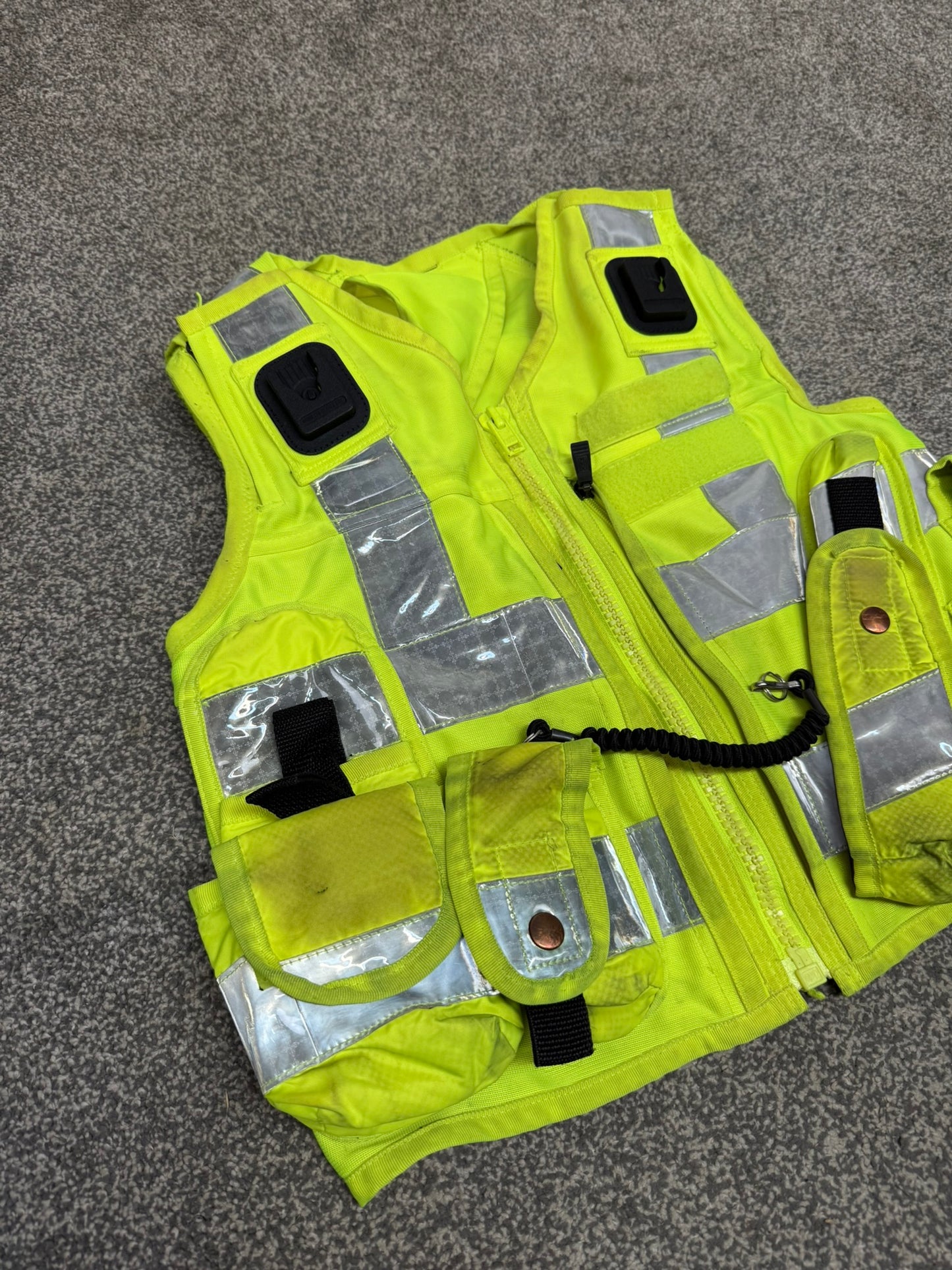 Ex Police Hi Vis Tac Vest Equipment Utility Vest SMALL Patrol SIA Security