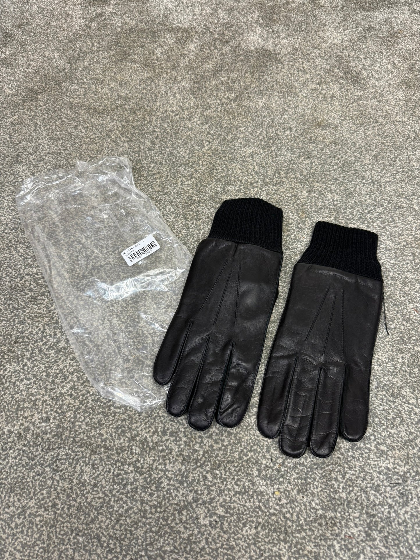 NEW Ex Police Leather Gloves LARGE - Driving Security SIA Patrol