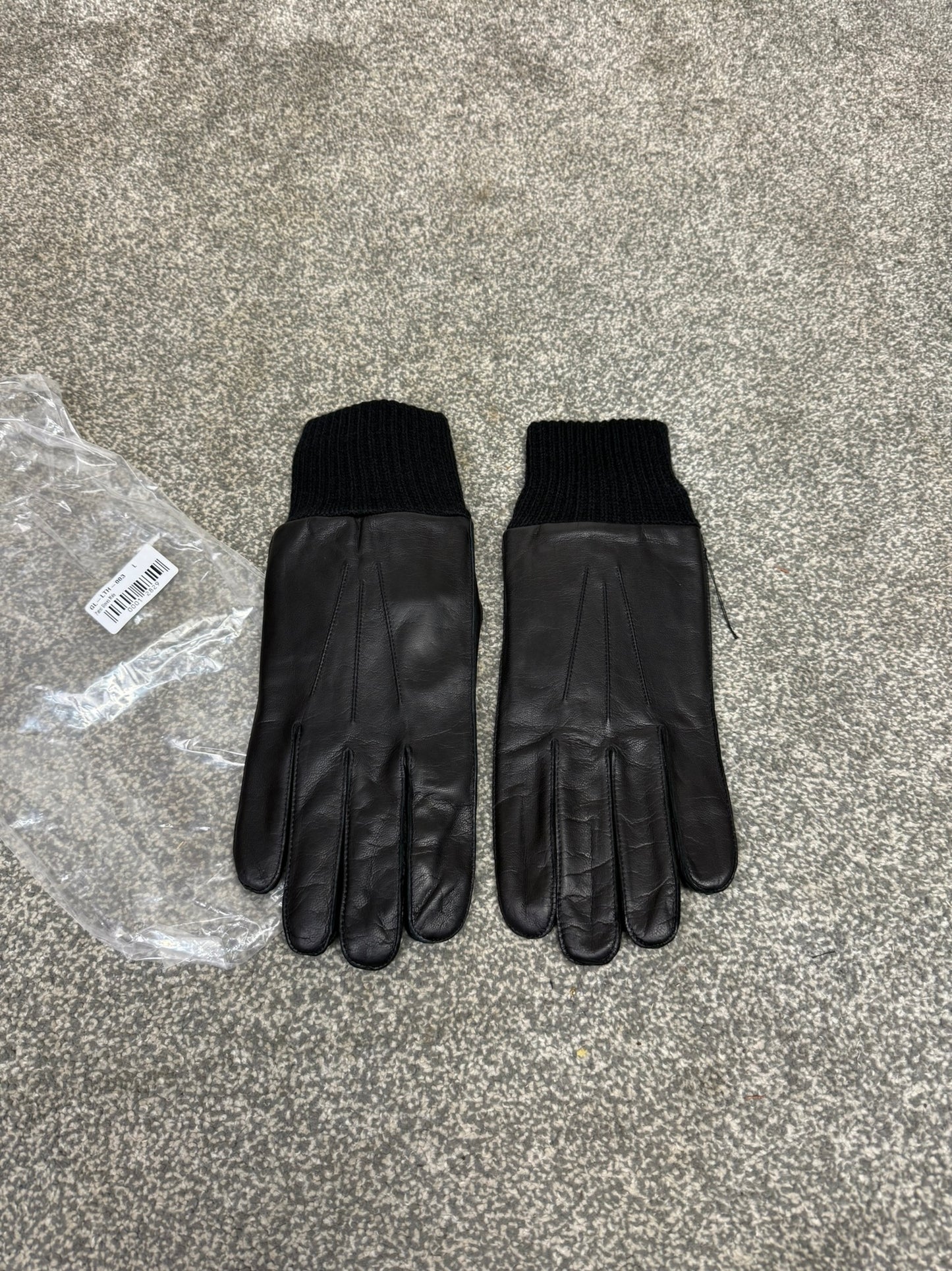 NEW Ex Police Leather Gloves LARGE - Driving Security SIA Patrol