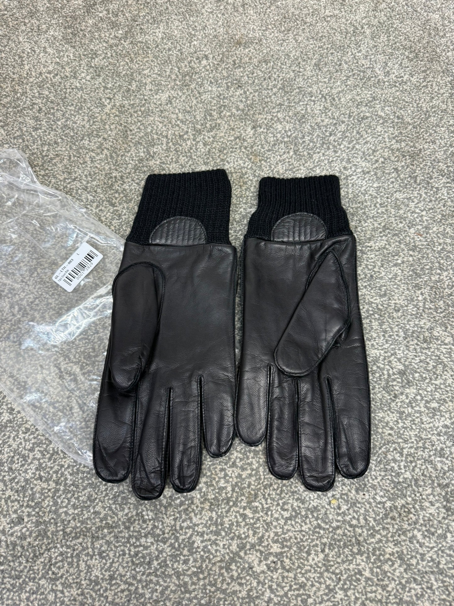 NEW Ex Police Leather Gloves LARGE - Driving Security SIA Patrol
