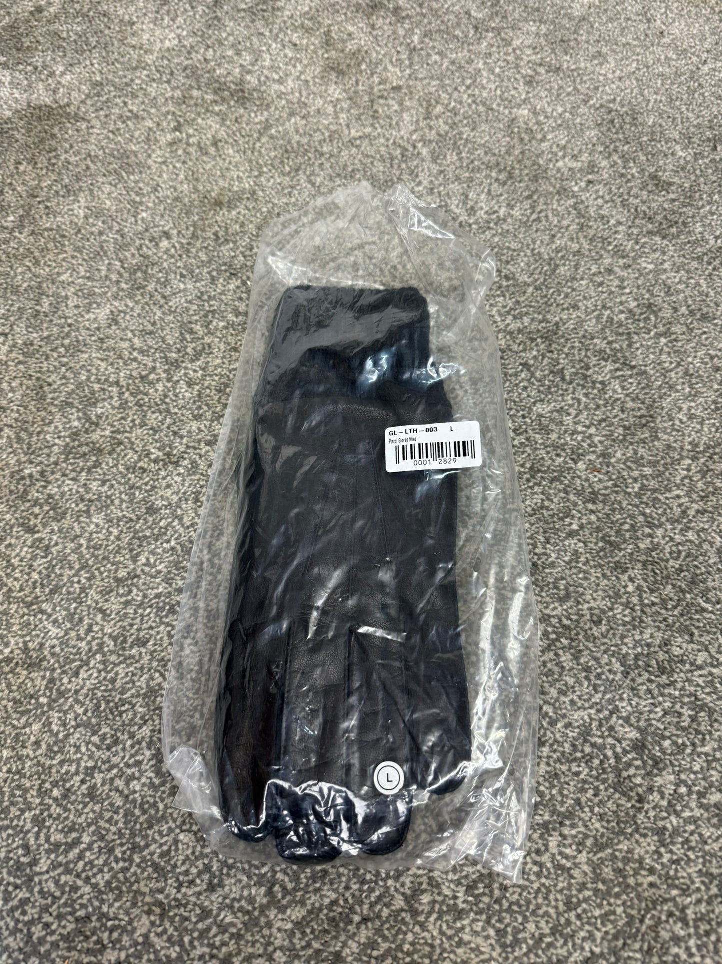 NEW Ex Police Leather Gloves LARGE - Driving Security SIA Patrol