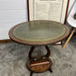 Vintage Mid Century Regency Style Oval Mahogany Wine Table Coffee Side Table