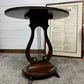 Vintage Mid Century Regency Style Oval Mahogany Wine Table Coffee Side Table