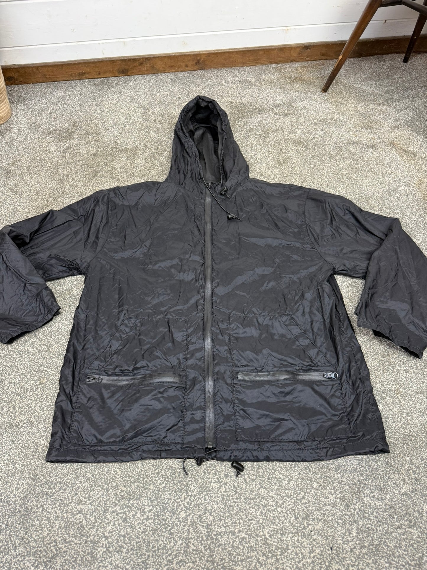Arktis A310 V1 Black Rainshield Jacket Coat LARGE Ripstop Waterproof Lightweight