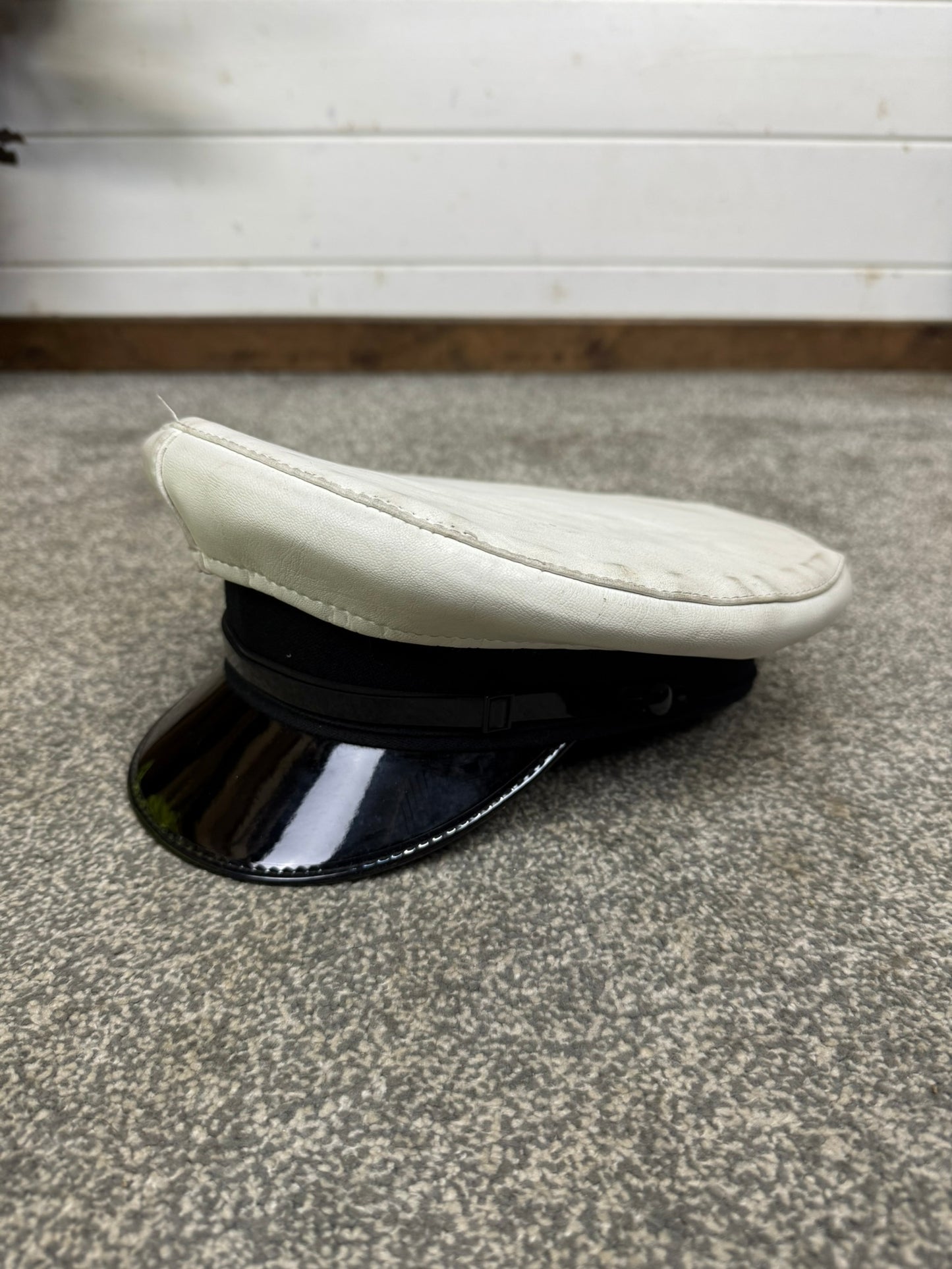 Ex Police Peak Cap 57cm Genuine Issue Chauffeur Fancy Dress Film Prop Collectible