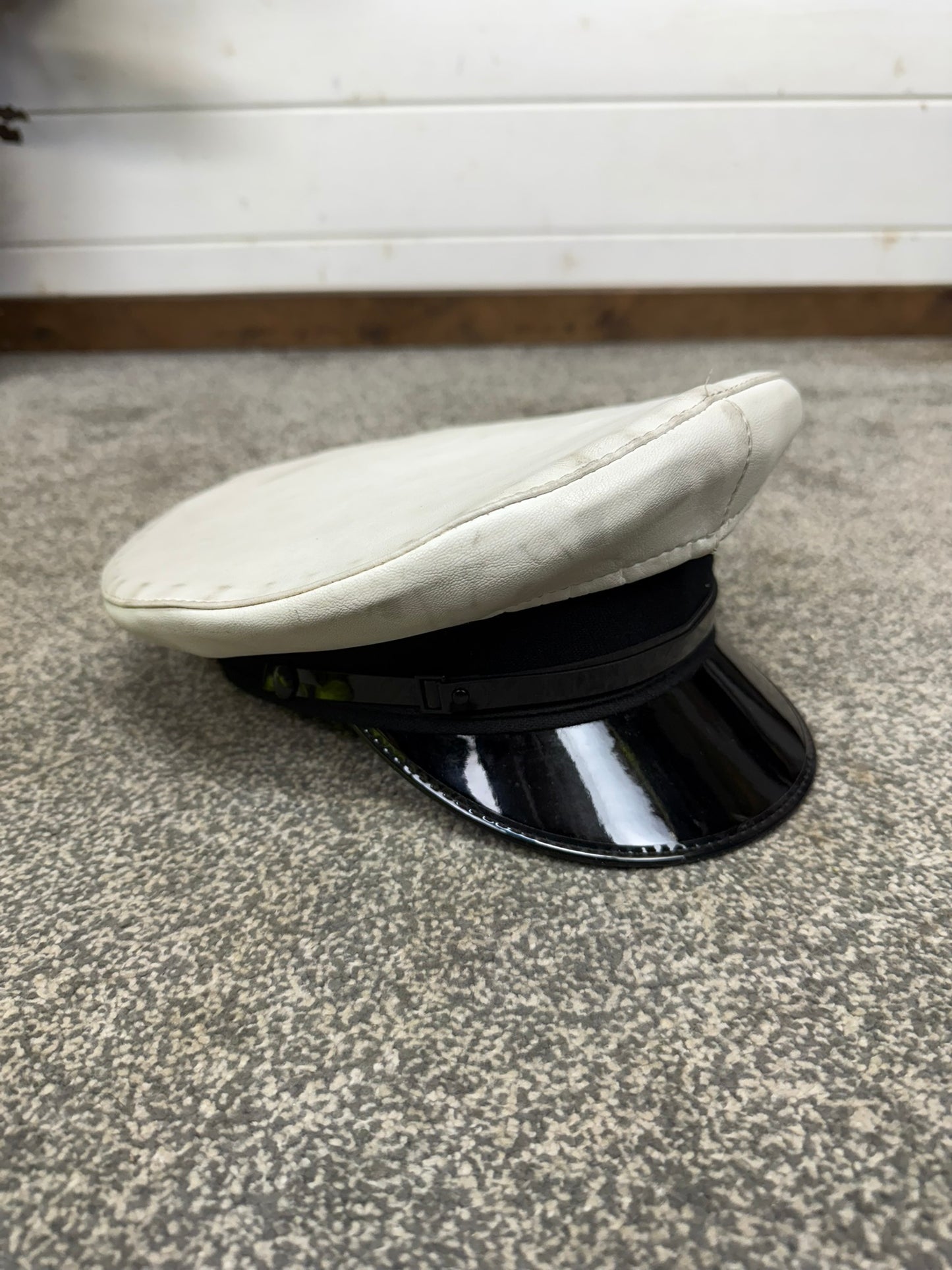 Ex Police Peak Cap 57cm Genuine Issue Chauffeur Fancy Dress Film Prop Collectible