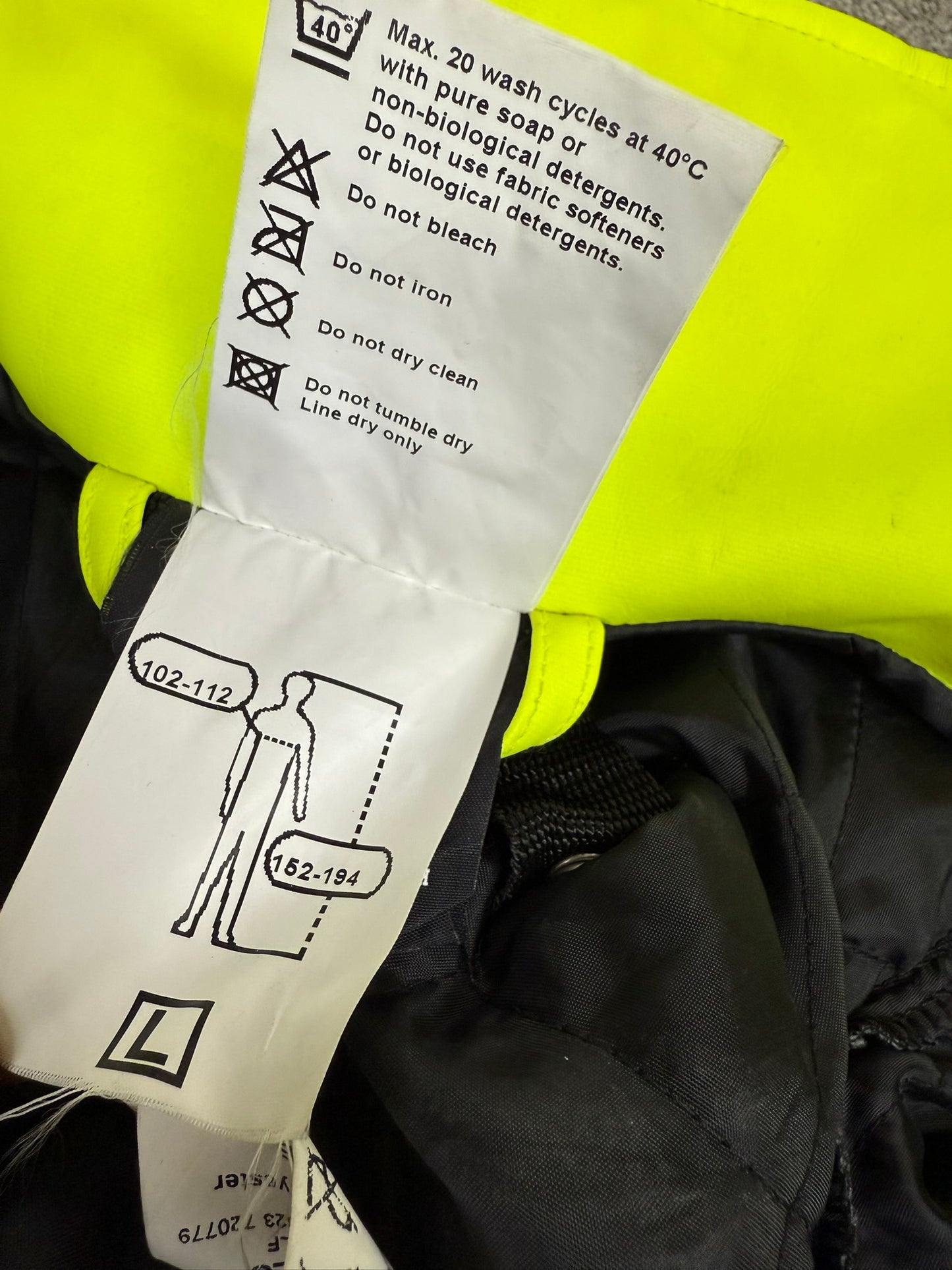 Ex Police Hi-Vis Waterproof Jacket Raincoat LARGE Collectors Memorabilia Display