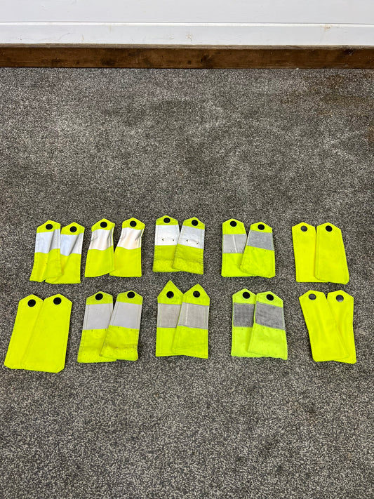 10x Ex Police Hi-Vis Epaulette In Pairs Bundle Job Lot Collector