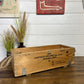 Vintage Wooden Box Reclaimed Small Military Ammo Box Crate Rustic Home Farmhouse Storage