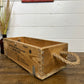 Vintage Wooden Box Reclaimed Small Military Ammo Box Crate Rustic Home Farmhouse Storage