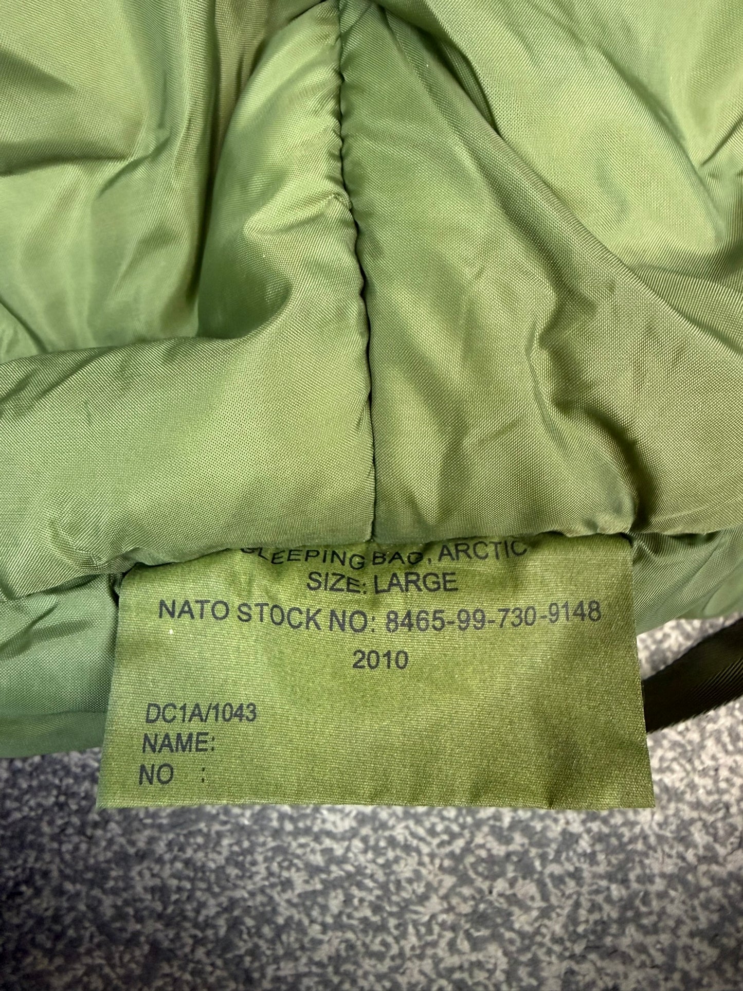British Army Arctic Sleeping Bag Mummy Olive Green Cold Weather - Large 6ft