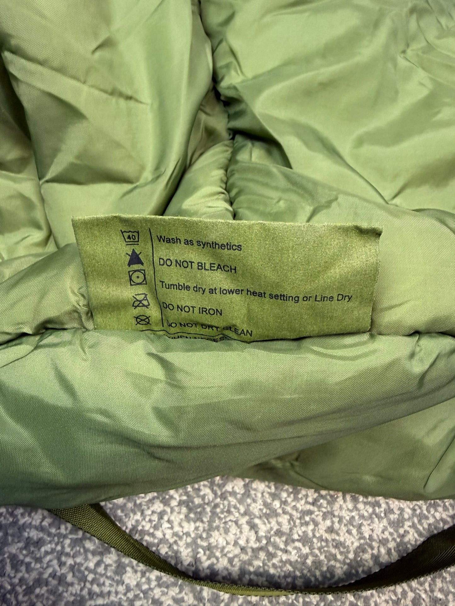 British Army Arctic Sleeping Bag Mummy Olive Green Cold Weather - Large 6ft