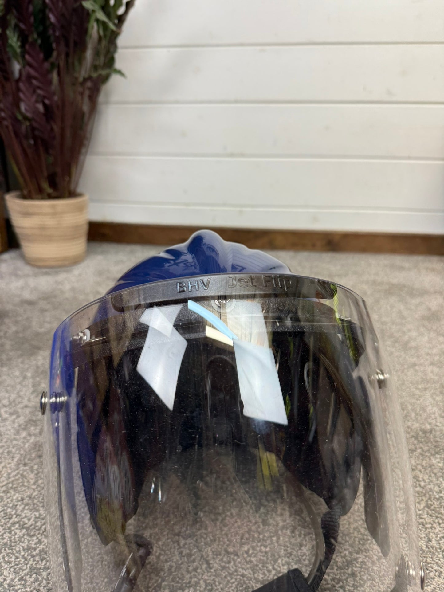 Gecko Marine Helmet With Jet Flip Visor Ex Police 56-63cm