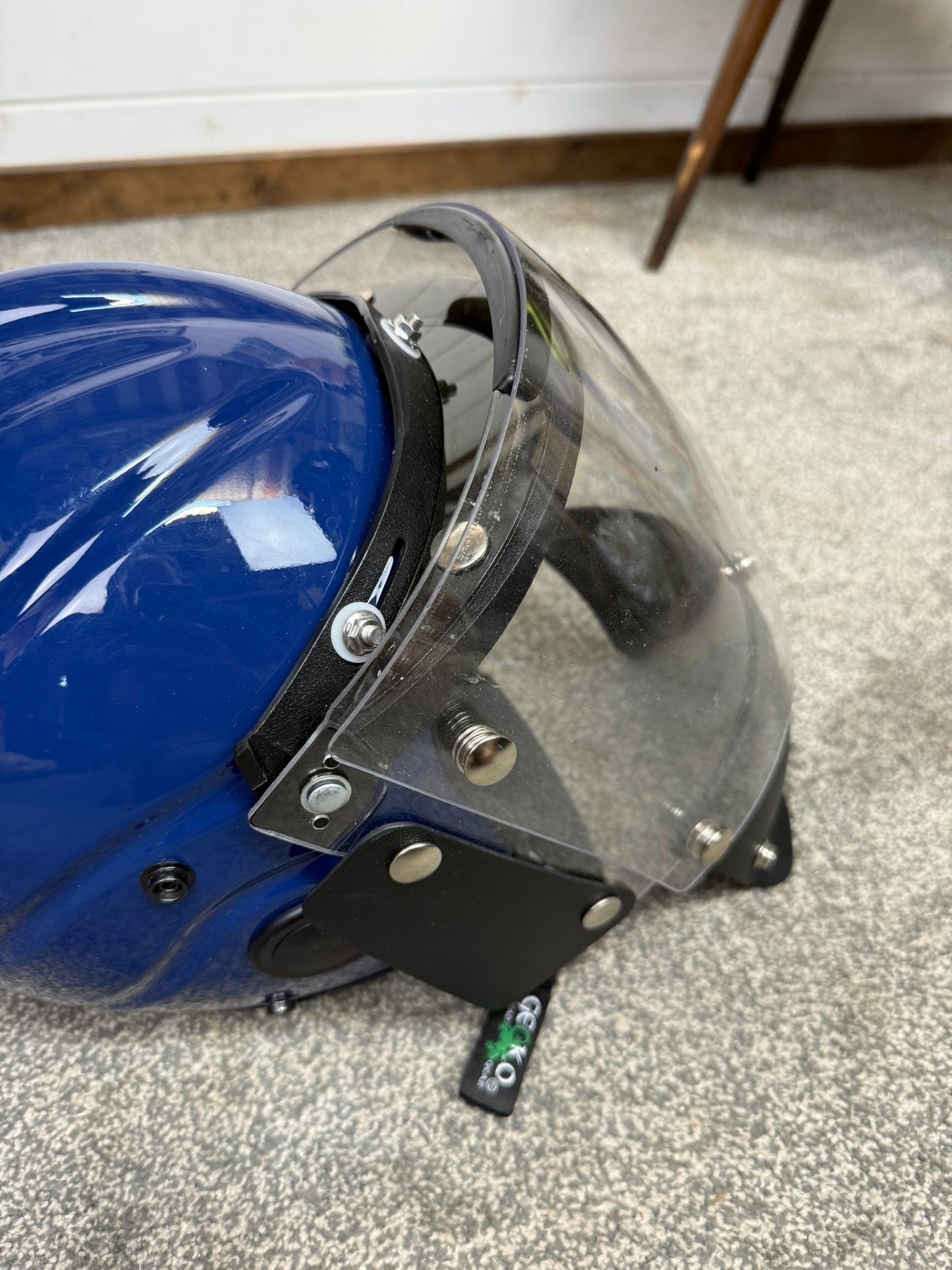 Gecko Marine Helmet With Jet Flip Visor Ex Police 56-63cm