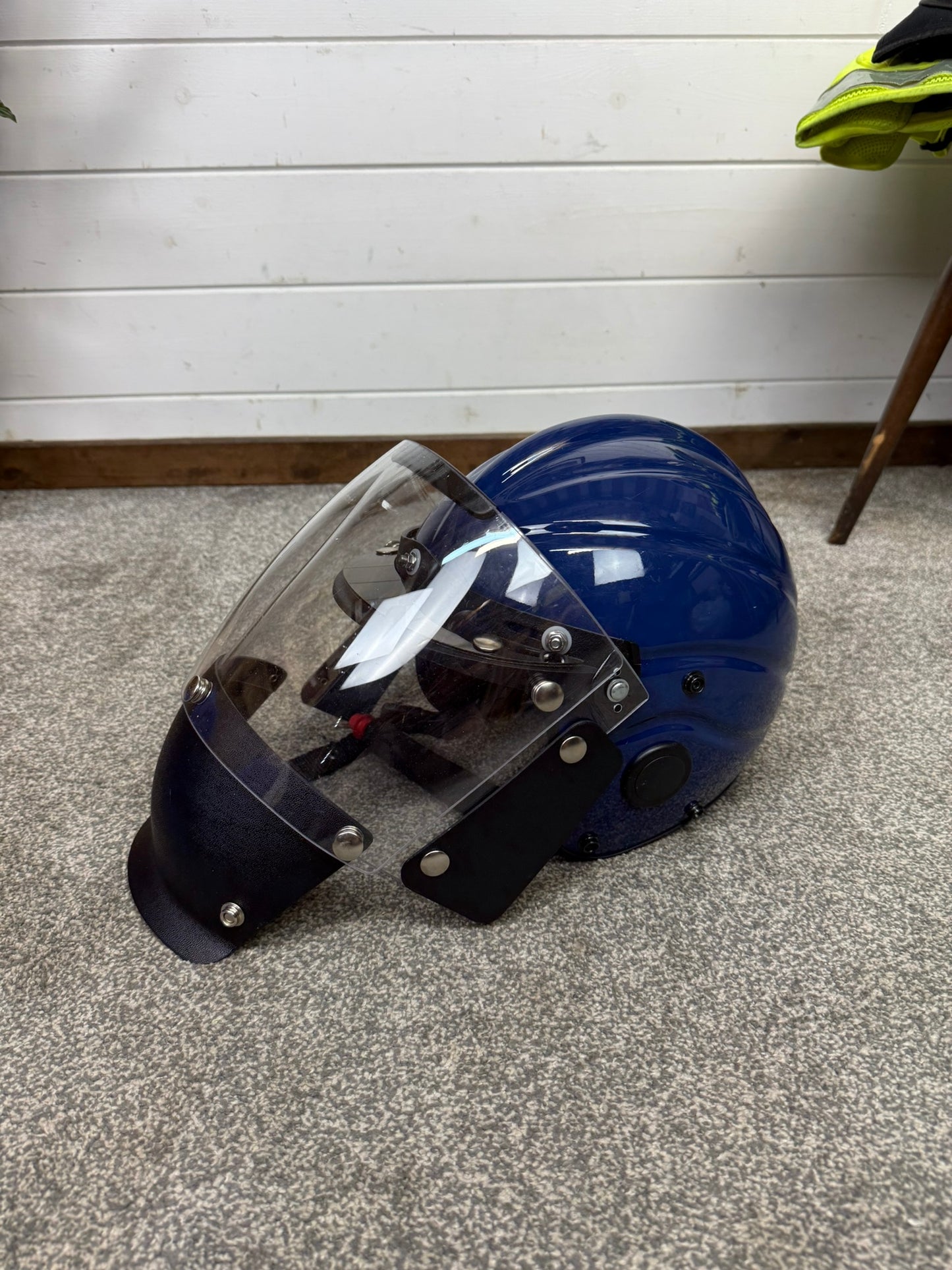 Gecko Marine Helmet With Jet Flip Visor Ex Police 56-63cm