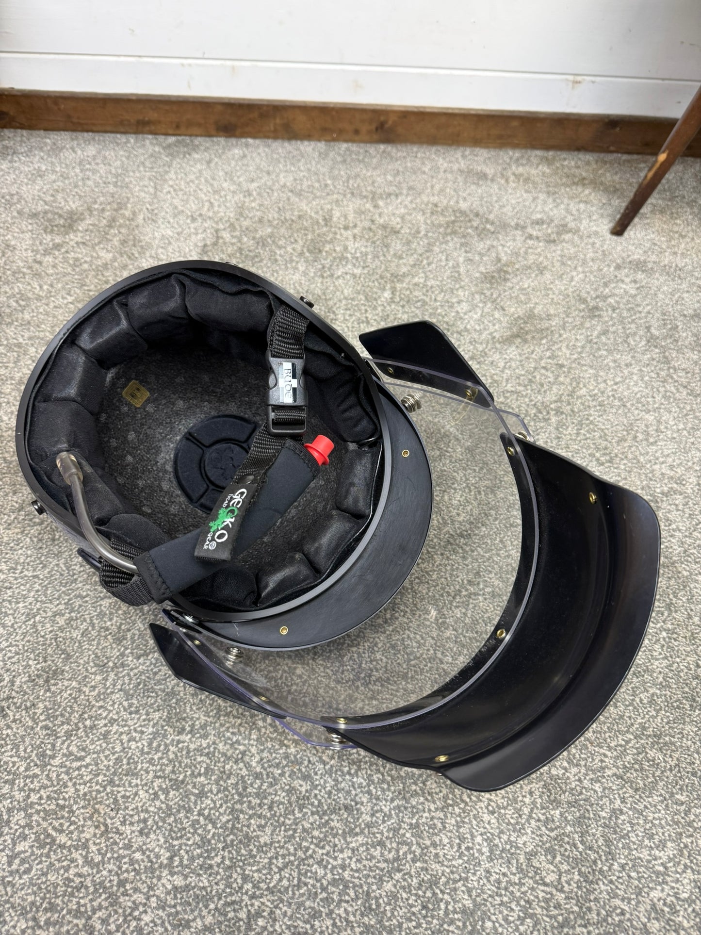 Gecko Marine Helmet With Jet Flip Visor Ex Police 56-63cm