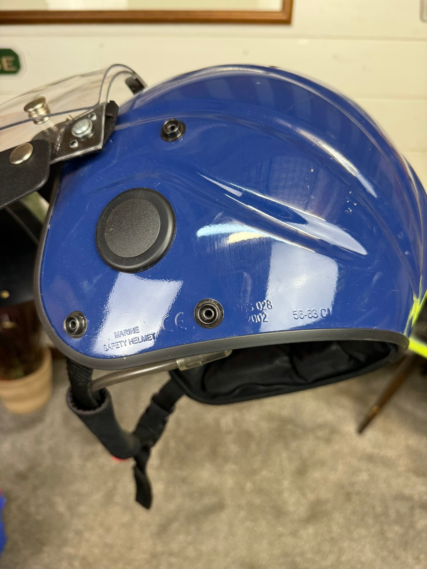 Gecko Marine Helmet With Jet Flip Visor Ex Police 56-63cm