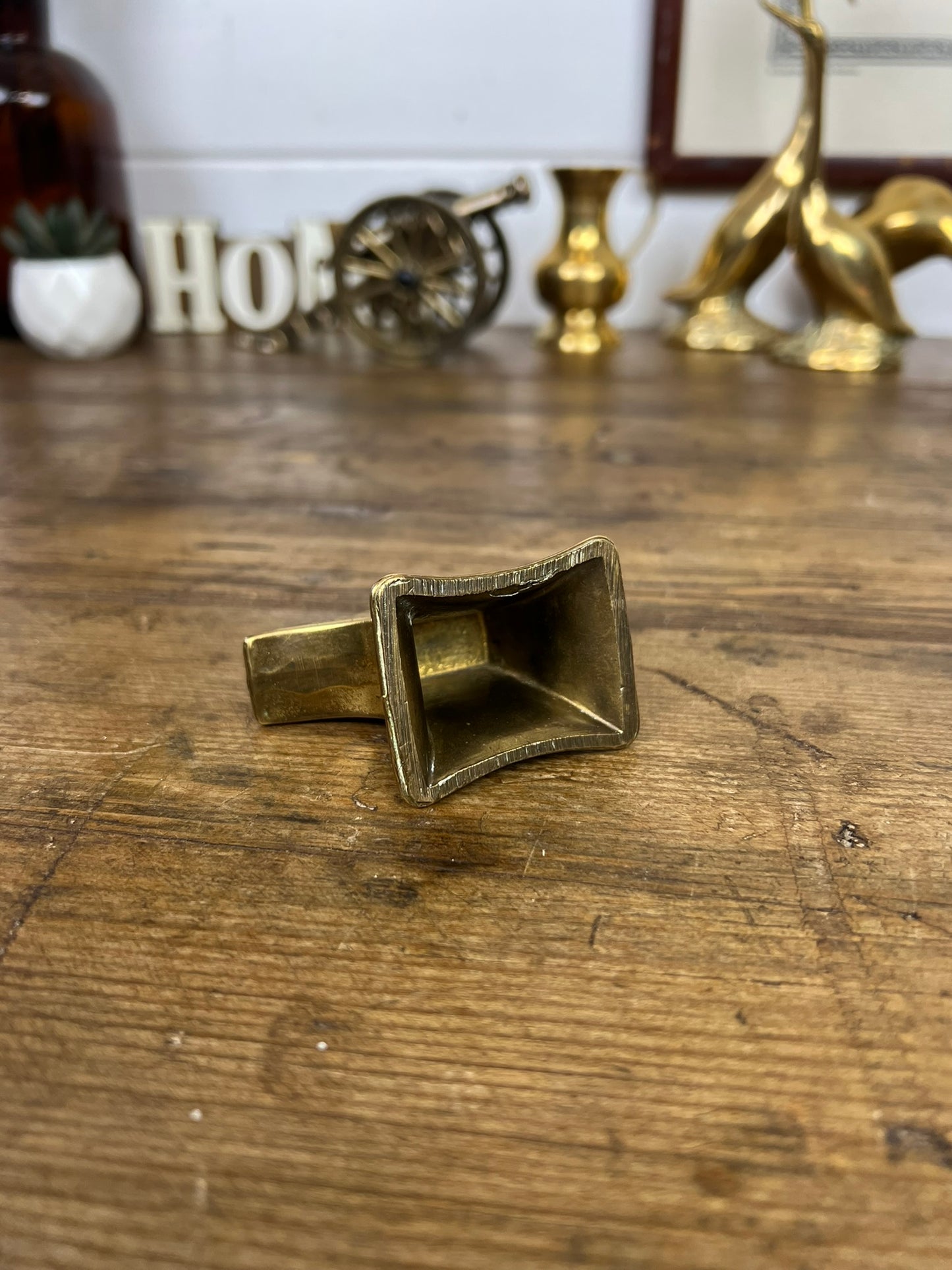 Small Brass Anvil Gretna Green Marriage Gift Blacksmith Desk Paperweight Decor