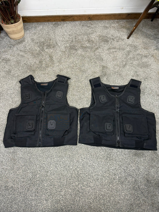 2x Ex Police Cooneen Body Armour Cover LARGE Security Patrol Vest TV Film Prop