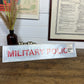 Vintage Ex Military Police Metal Sign Unissued Reflective Collector Man Cave Wall Sign