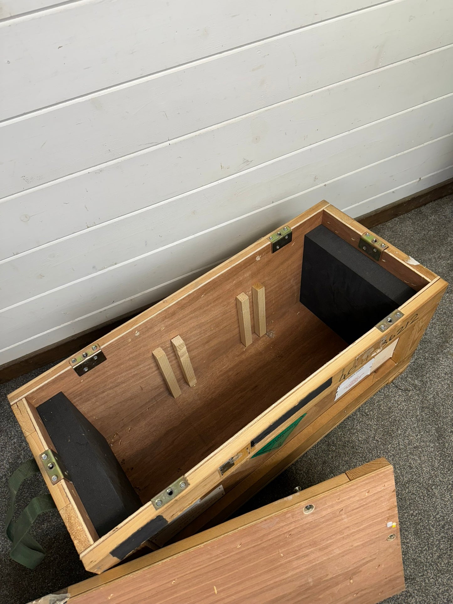 Large Wooden Chest Box Ex Military Army Upcycle Blanket Box Storage Trunk