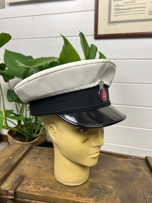 Vintage Ex Essex Police Traffic Officers Peak Cap 60cm Obsolete Badge Collector Film Prop Display