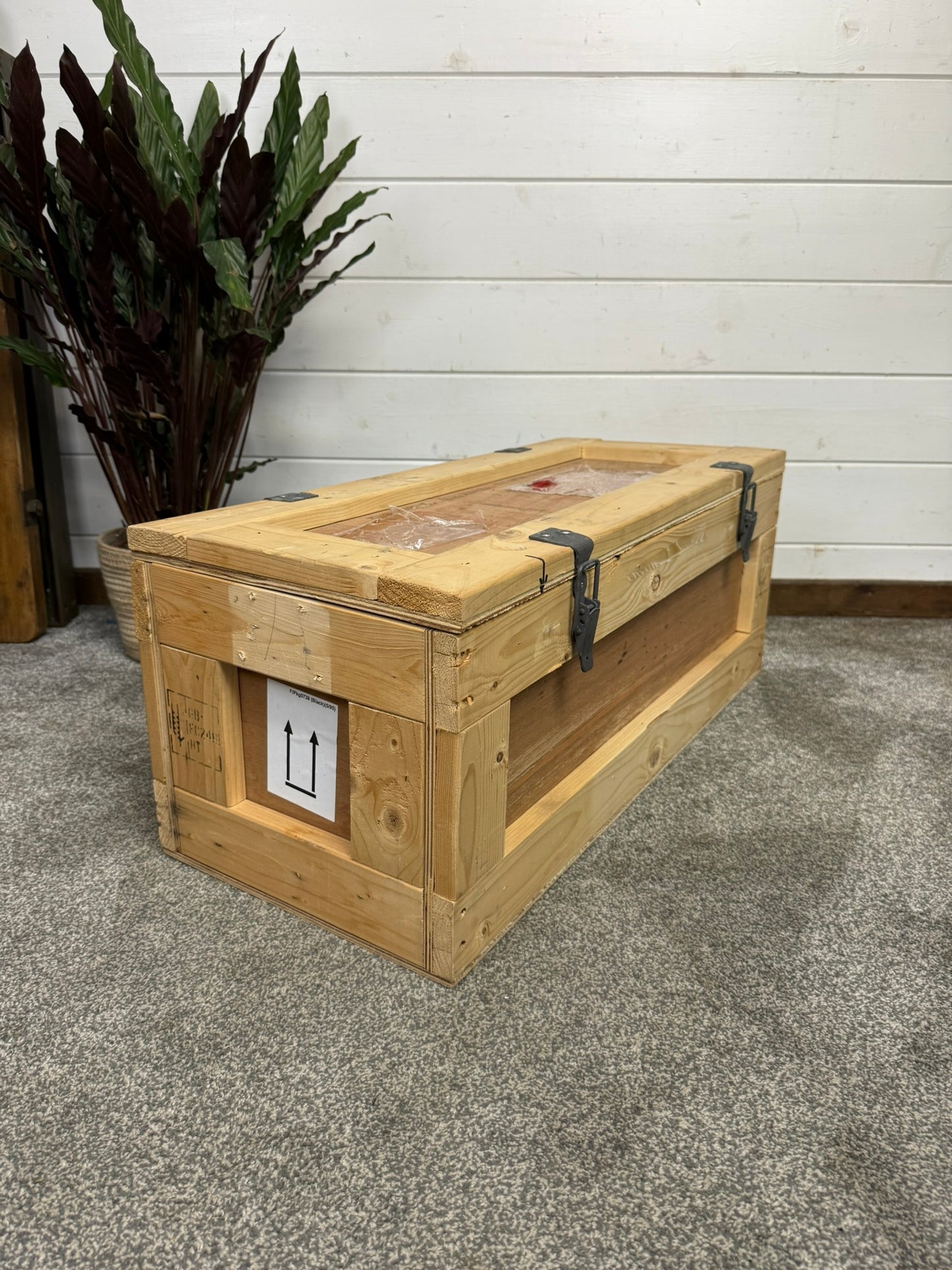 Wooden Chest Trunk Storage Box Upcycle Blanket Box Rustic Home Display