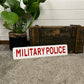 Vintage Ex Military Police Sign Unissued Collector Man Cave Wall Display Sign Film Prop