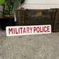 Vintage Ex Military Police Sign Unissued Collector Man Cave Wall Display Sign Film Prop