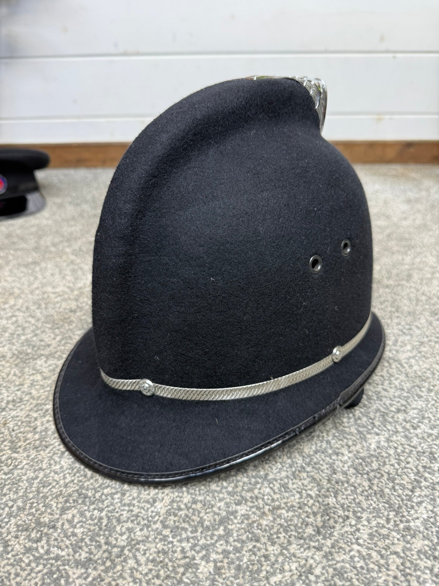 Obsolete Ex Essex Constabulary Coxcomb Police Bobby Helmet Collector Memorabilia